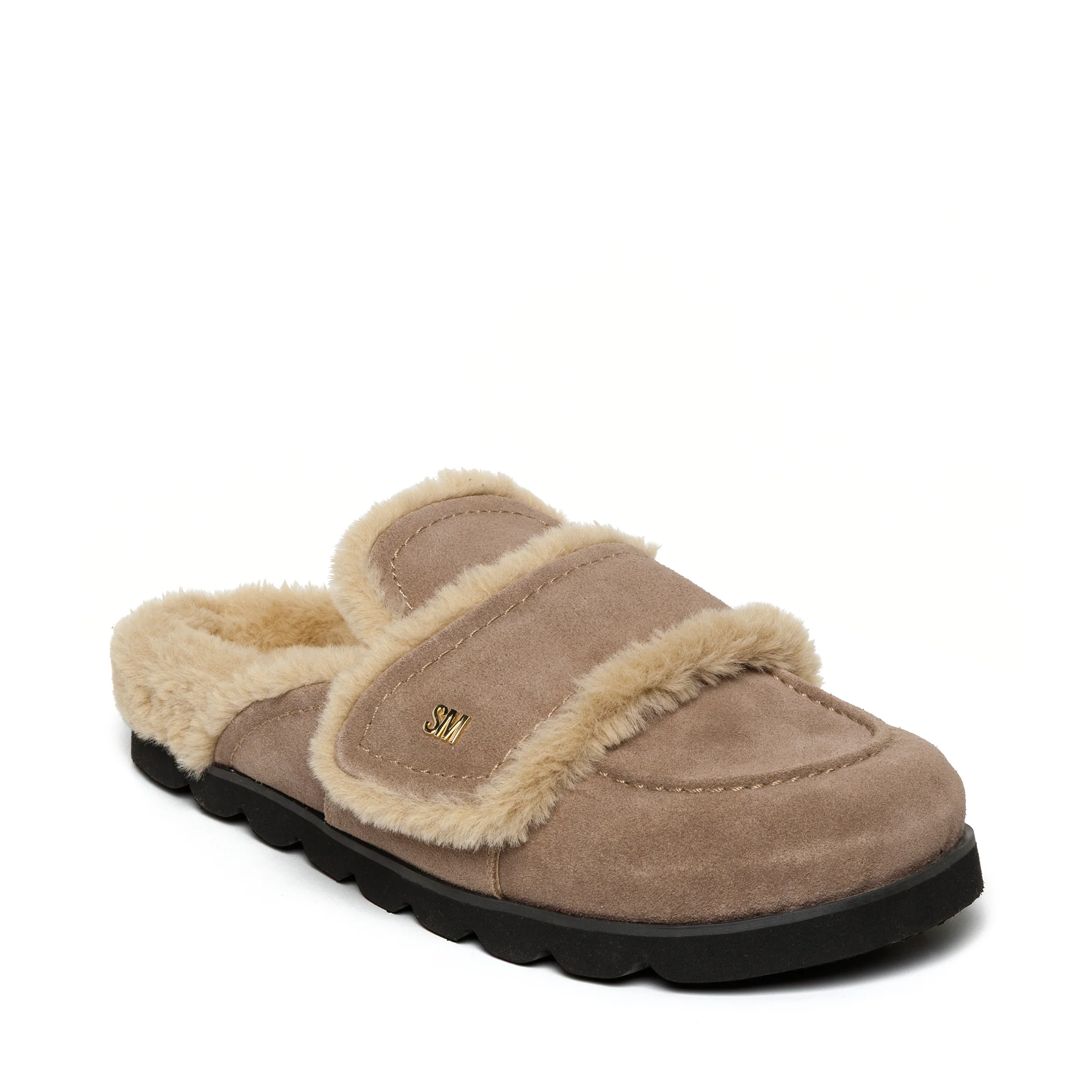 Steve Madden Bomb-sm Mule Taupe Suede