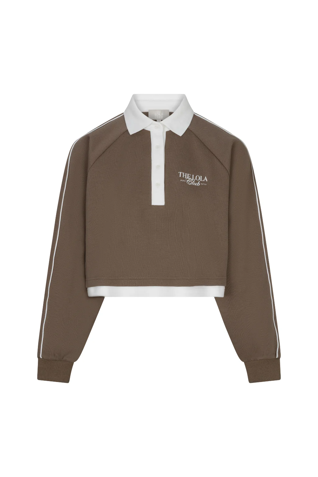 The Lola Club Kaya Polo | Mocca - Afbeelding 5