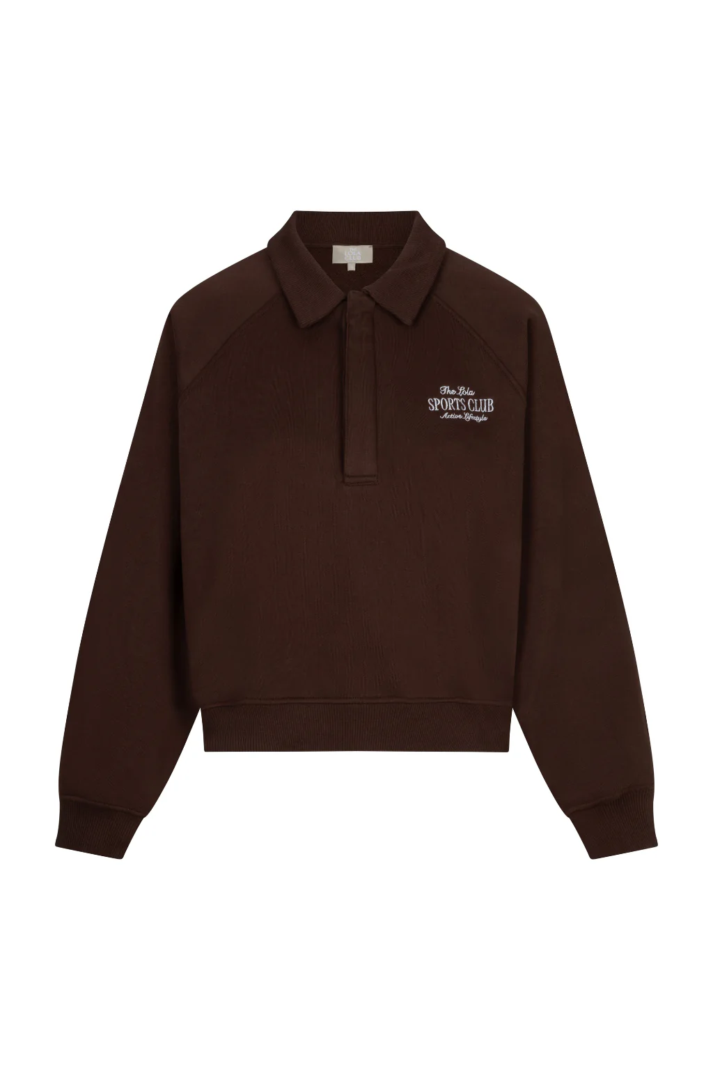 The Lola Club Alix Polo Sweater | Espresso - Afbeelding 5