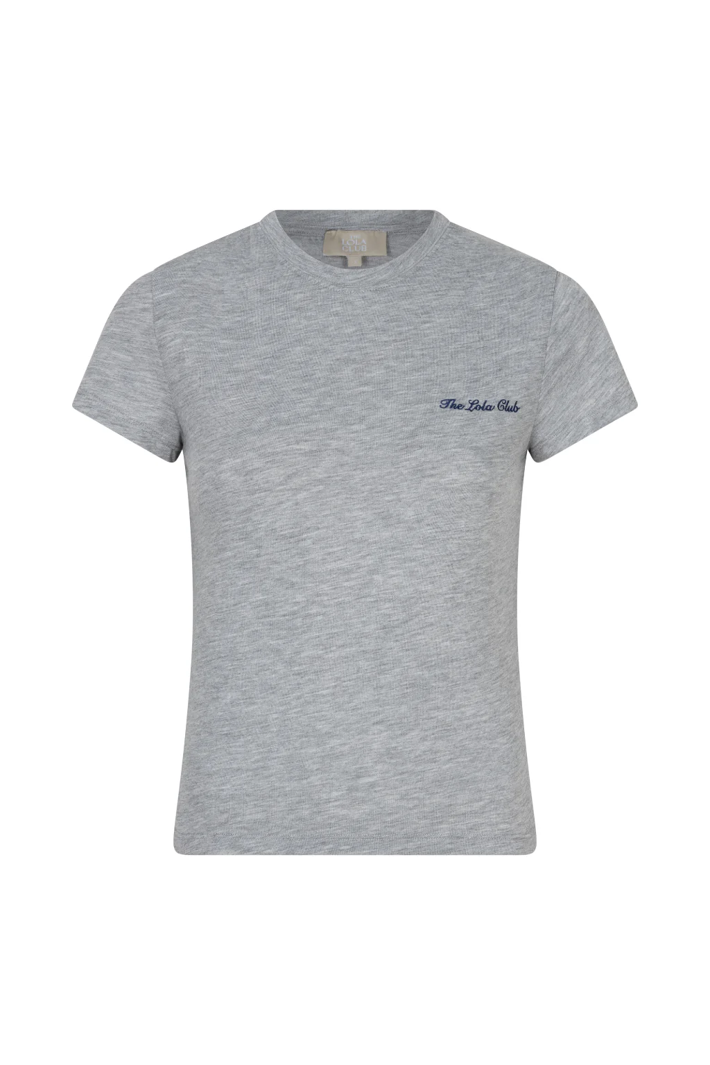 The Lola Club Nicole Tee | Grey Melange - Afbeelding 2