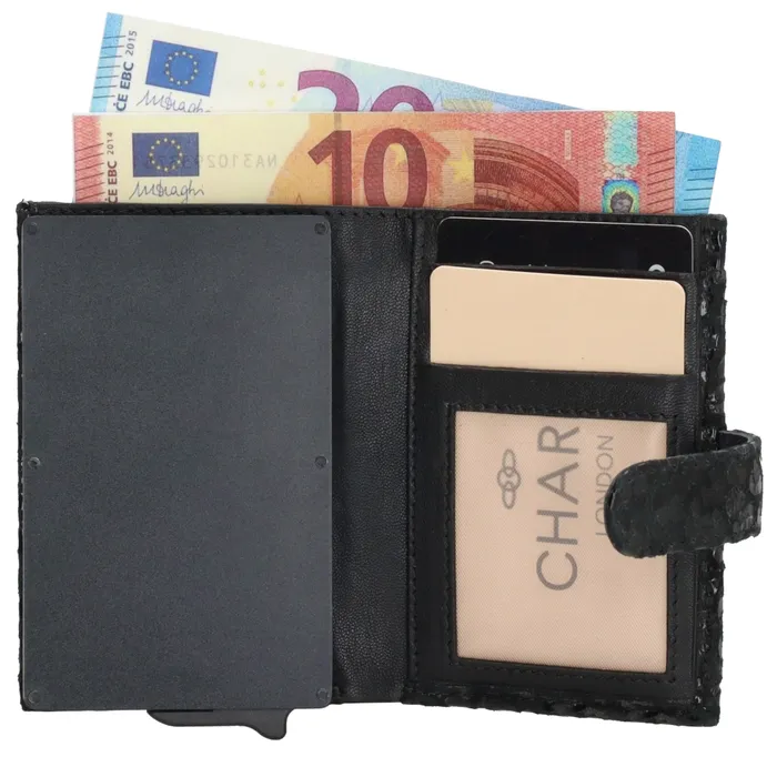Charm London Camberwell Creditcard etui Wit Panter - Afbeelding 1