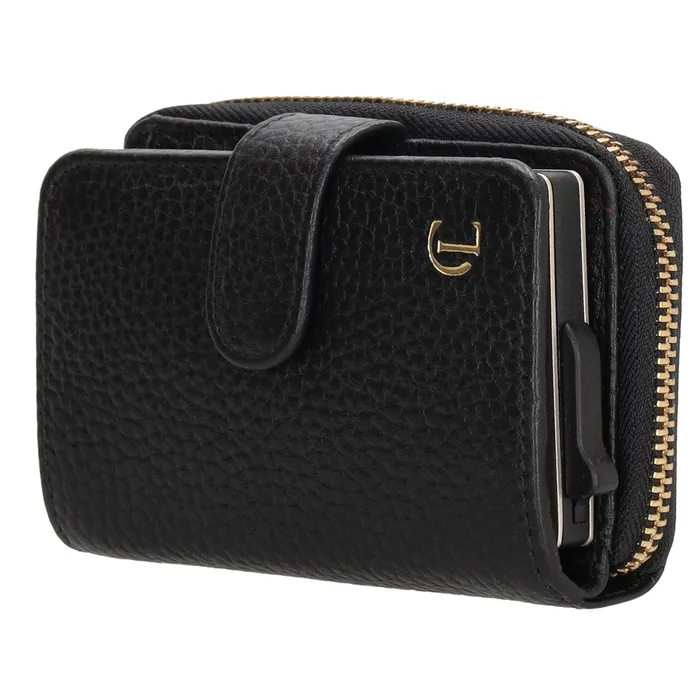 Charm London Washington Creditcard etui Zwart met rits - Afbeelding 3