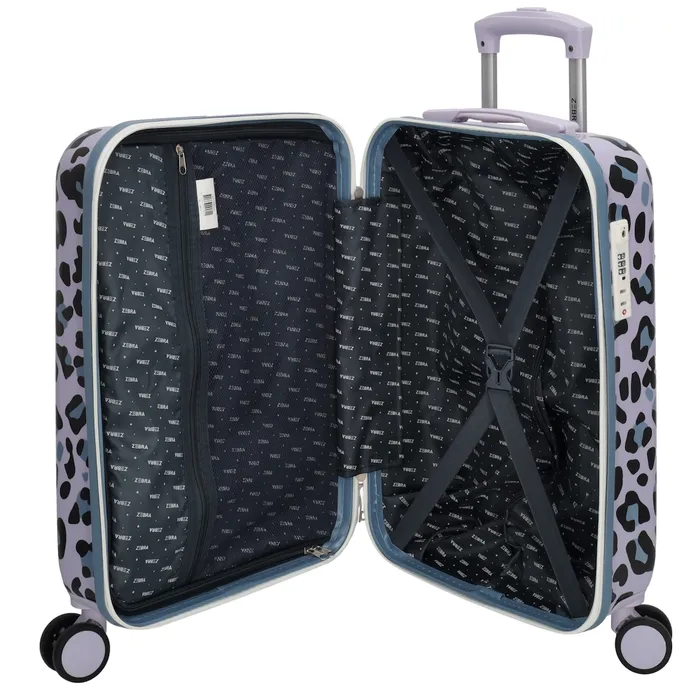 Zebra Koffer Panterprint paars  - Afbeelding 6