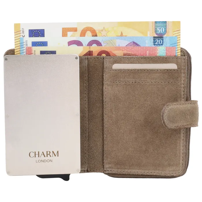 Charm London Sevilla Portemonnee - Donkertaupe - Afbeelding 2