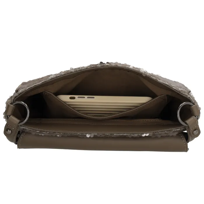 Charm London Las Vegas Schoudertas Taupe - Afbeelding 6