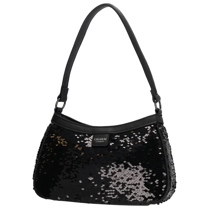 Charm London Las Vegas Handtas Zwart - Afbeelding 6
