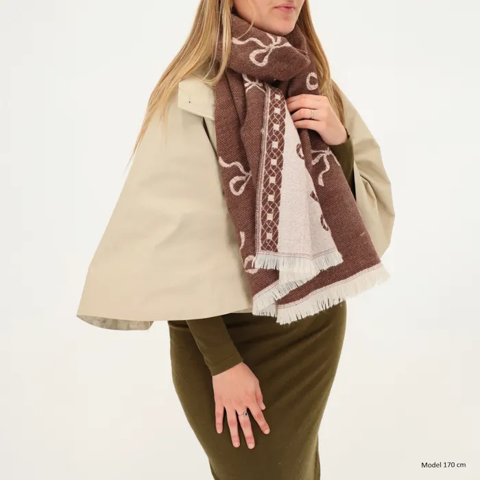 Charm London Winter Must-Haves Sjaal Onesize Strik Bordeaux