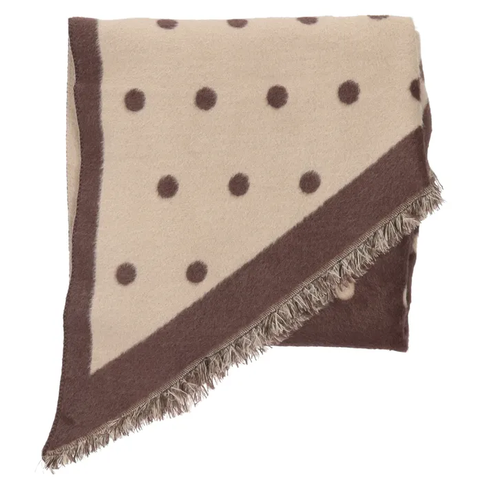 Charm London Winter Must-Haves Sjaal Stip Bruin - Afbeelding 3
