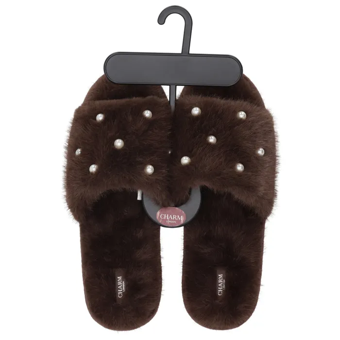 Charm London Winter Must-Haves Pantoffels Bruin