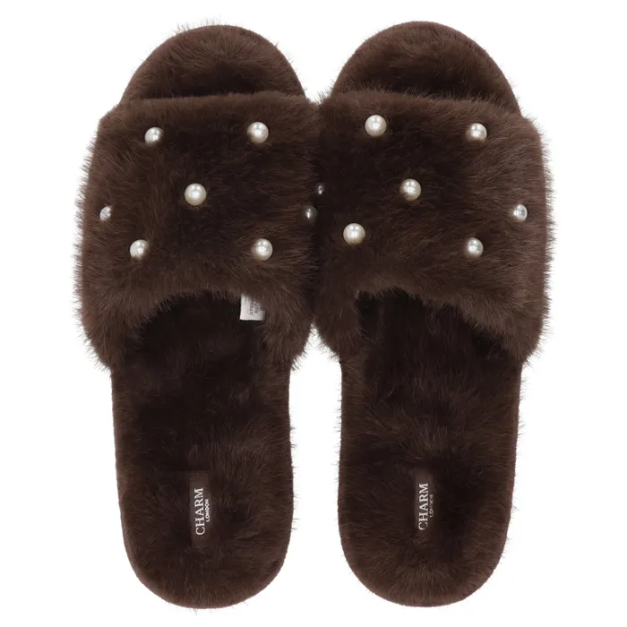 Charm London Winter Must-Haves Pantoffels Bruin - Afbeelding 5