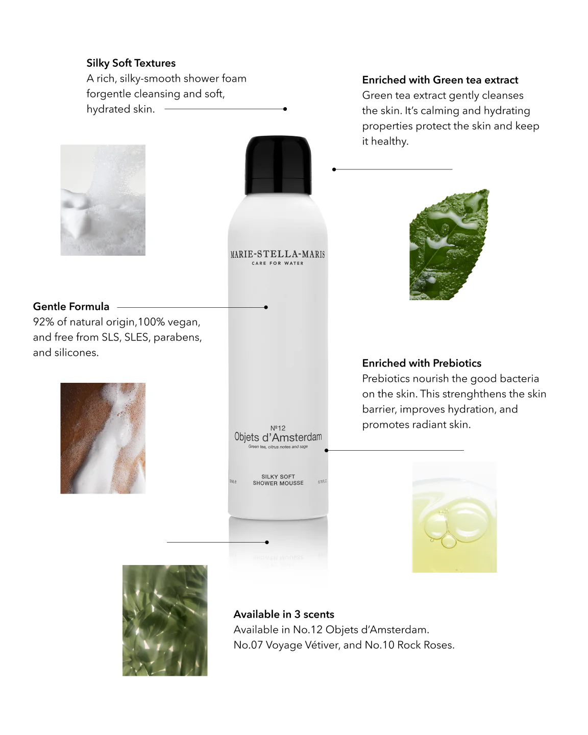 Marie Stella Maris Silky Soft Shower Mousse No.12 Objets d'Amsterdam - Afbeelding 2