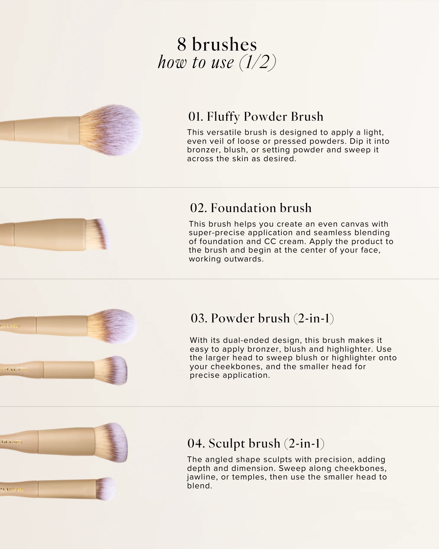 Olcay Gulsen Pro Brush set - Afbeelding 2