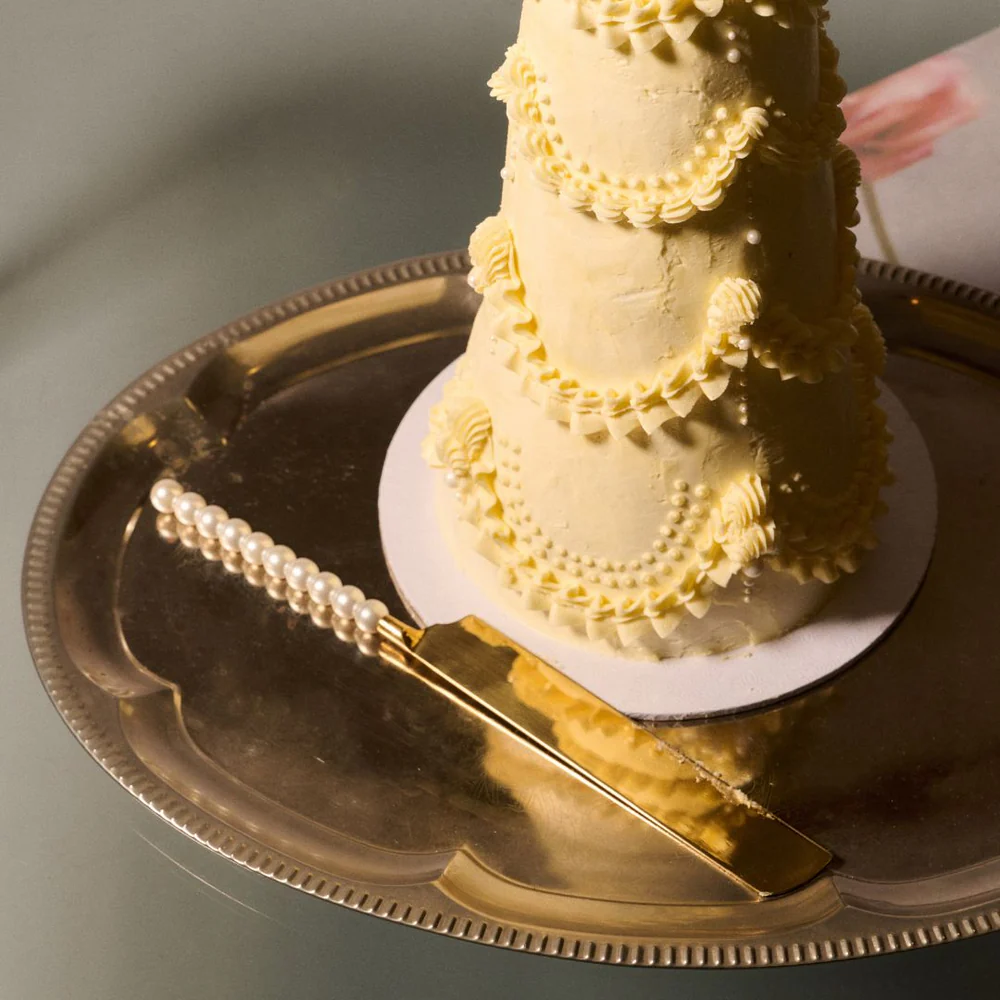 Lepelclub Pearl Cake Knife and Server - Afbeelding 3