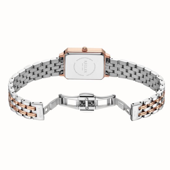 Régler Élégance Staal Tweekleurig Zilver\Roségoud - Parel - Afbeelding 2