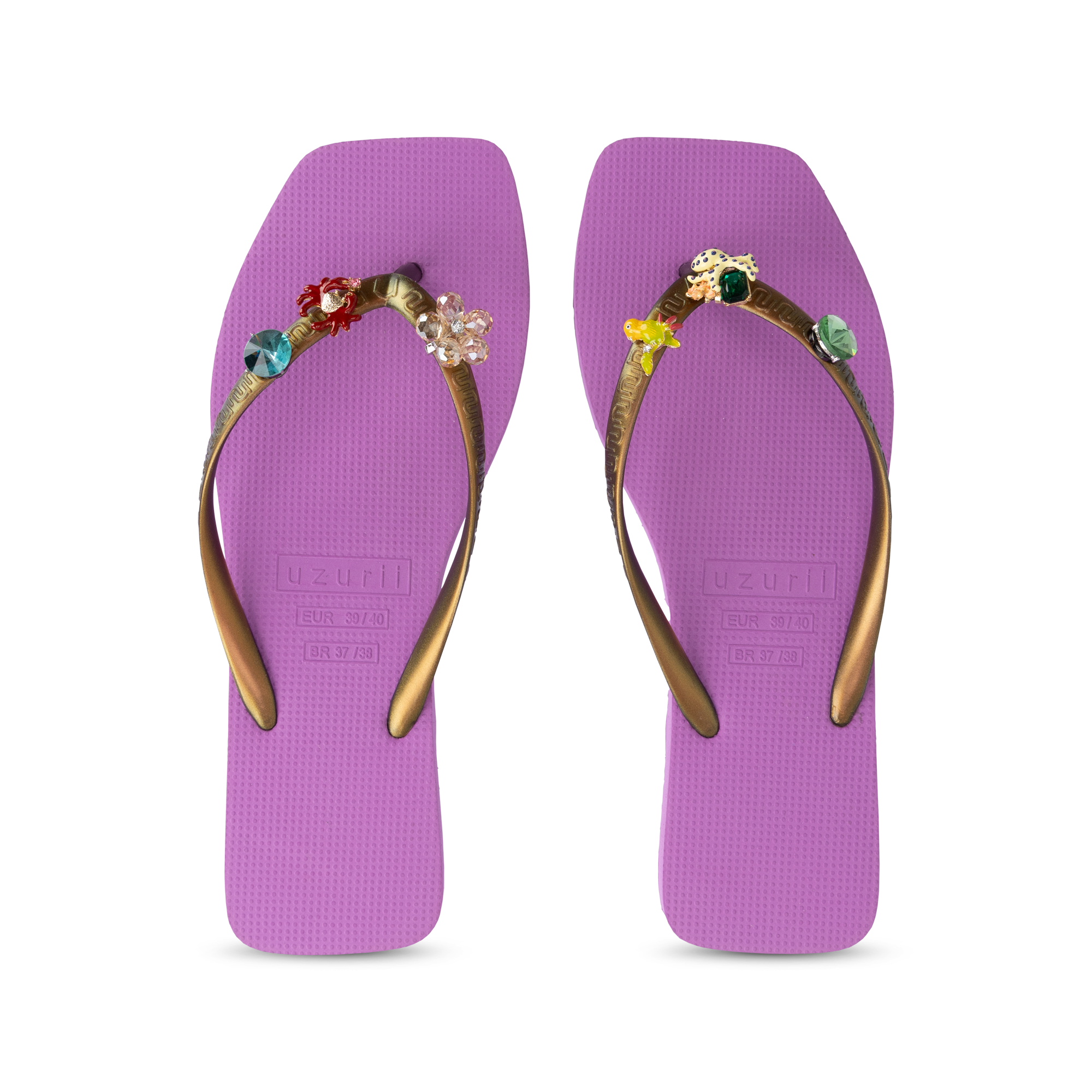 Uzurii Slippers Flore Square Grand - Orquida - Afbeelding 4