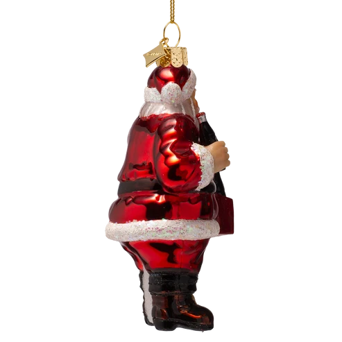 Vondels Ornament glass Coca Cola Santa Claus with bottles  - Afbeelding 3