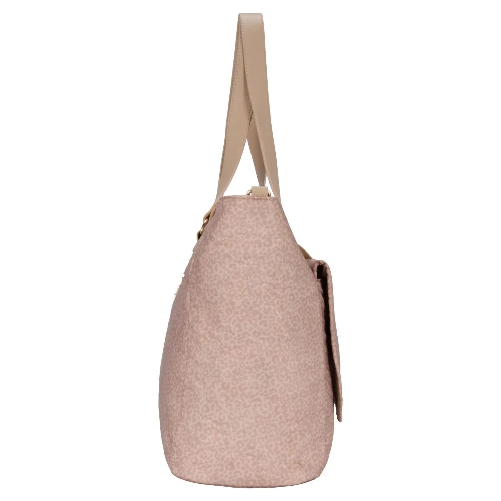 Mosz luiertas met verschoonmatje Panterprint Beige - Afbeelding 5