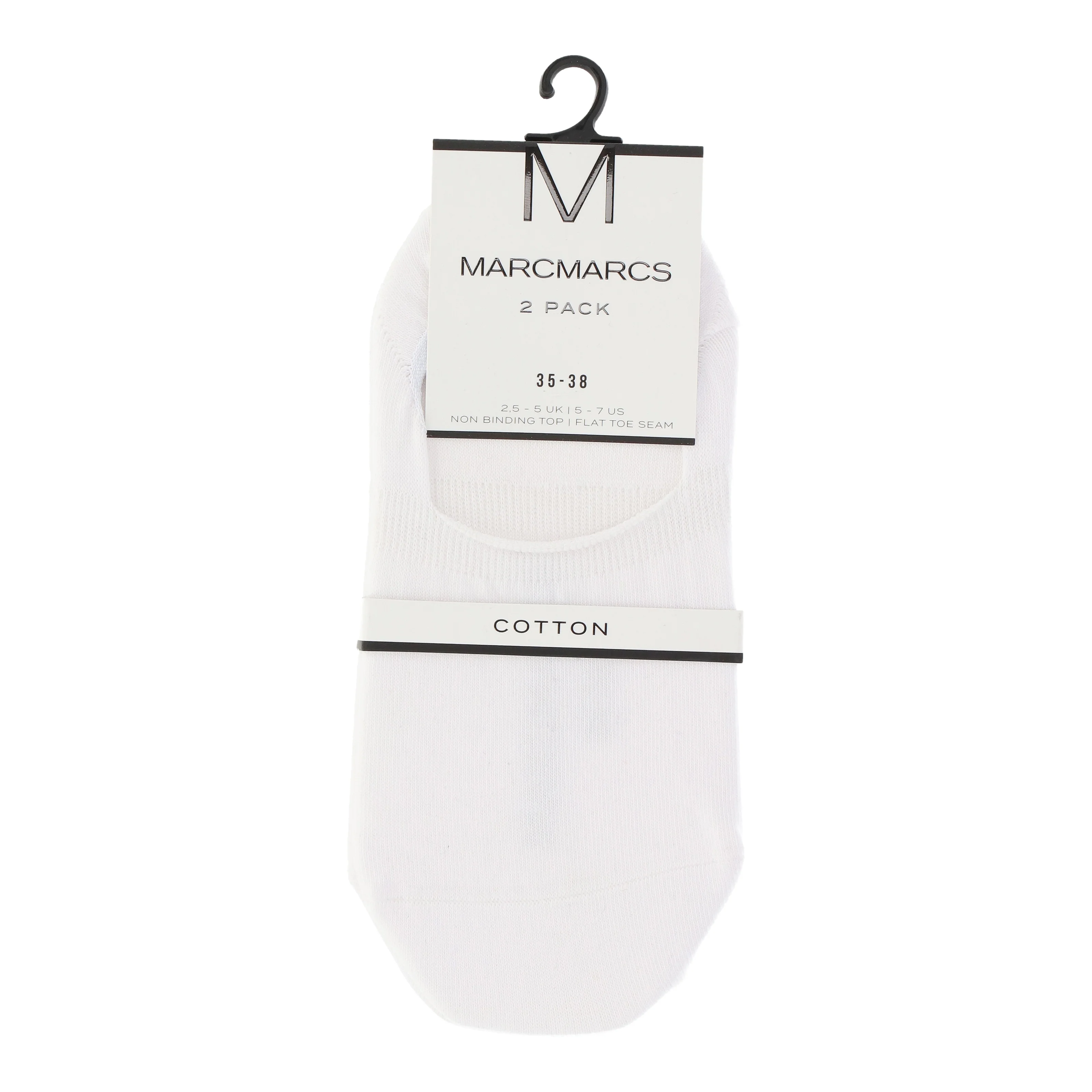 MarcMarcs Sneakersokken Basic Wit