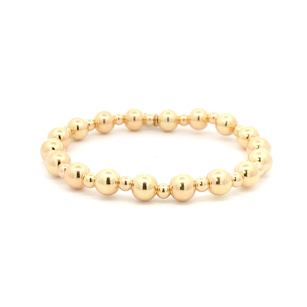 PScallme Basic gold coloured mix 7mm / 4mm
