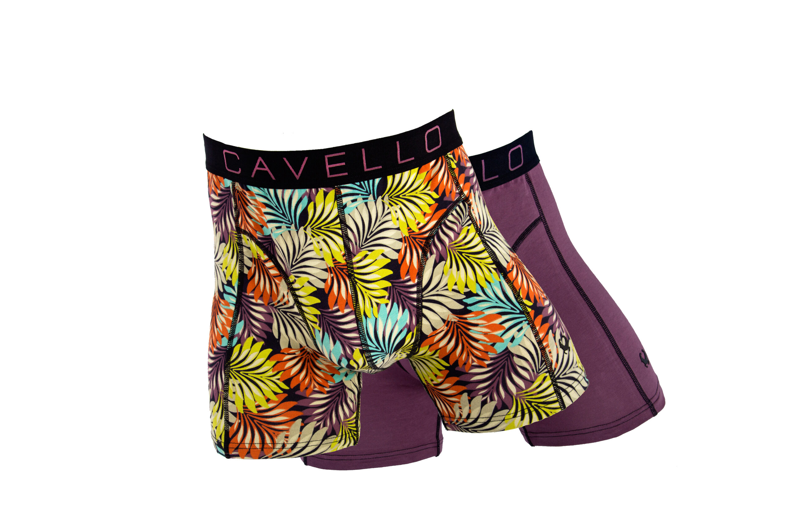 Cavello Herenboxer 2-Pack Plum