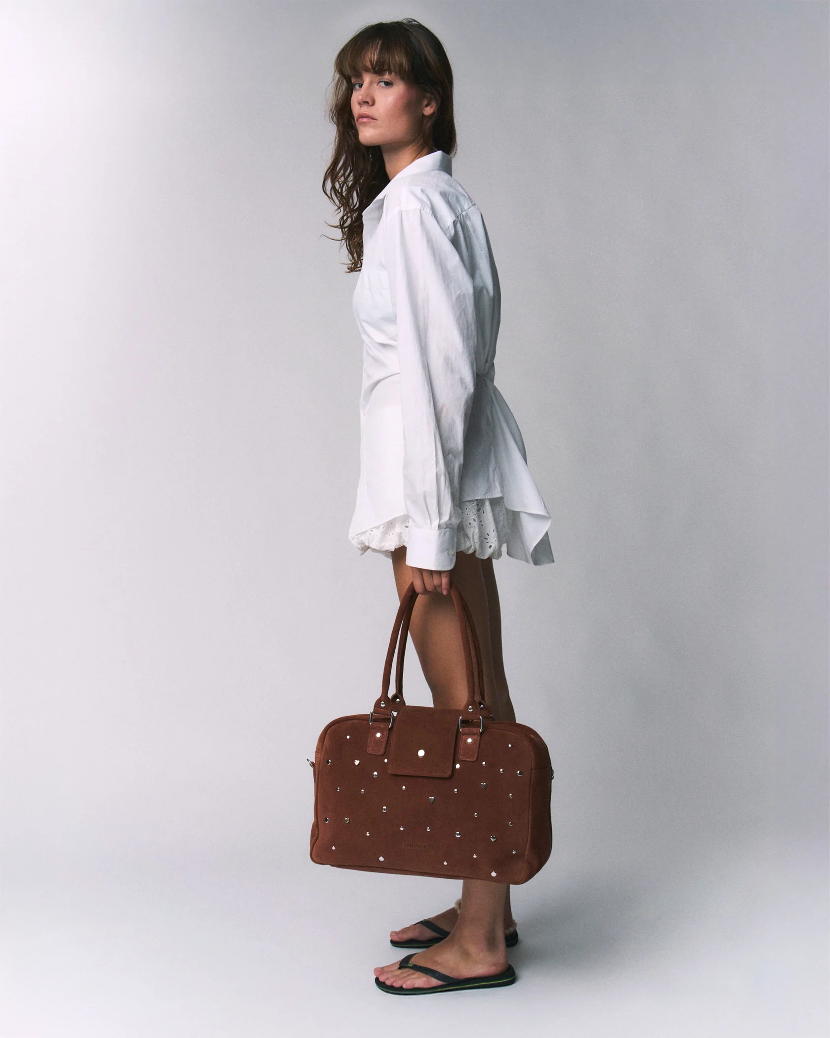 Nunoo Bags Harper Sweetheart Suede Redwood - Afbeelding 2