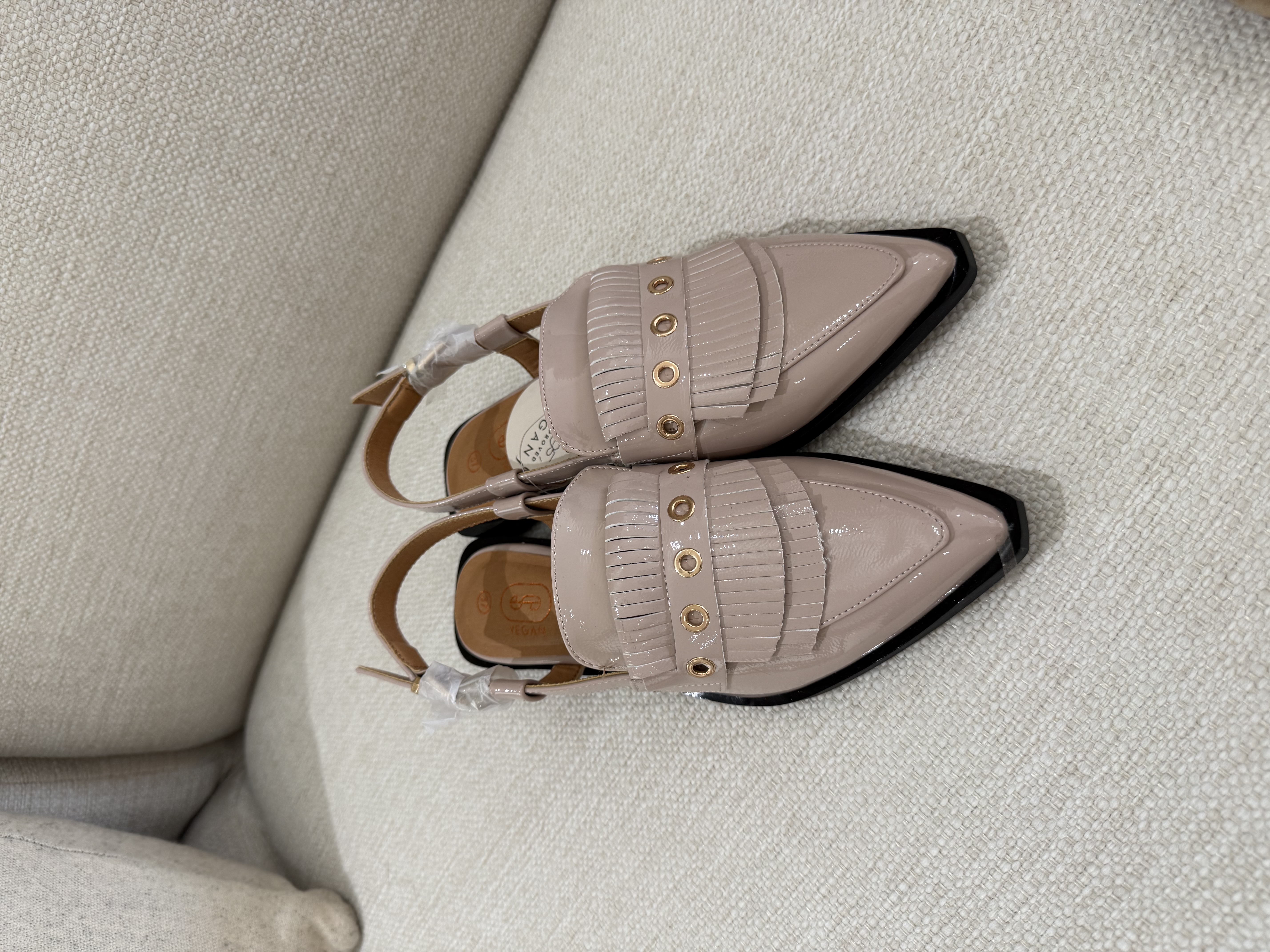 Shoecolate Slingback taupe - Afbeelding 2