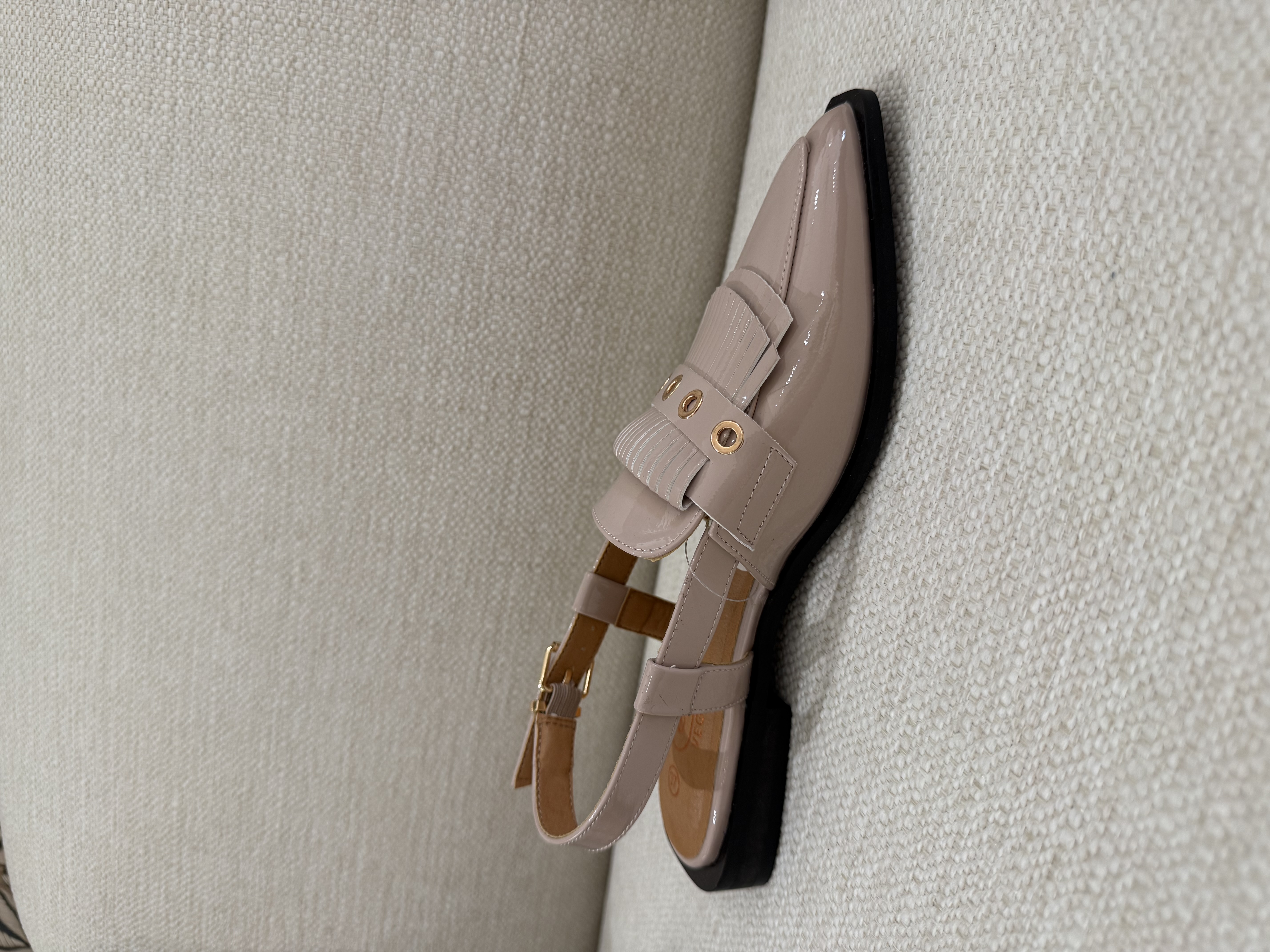 Shoecolate Slingback taupe - Afbeelding 3