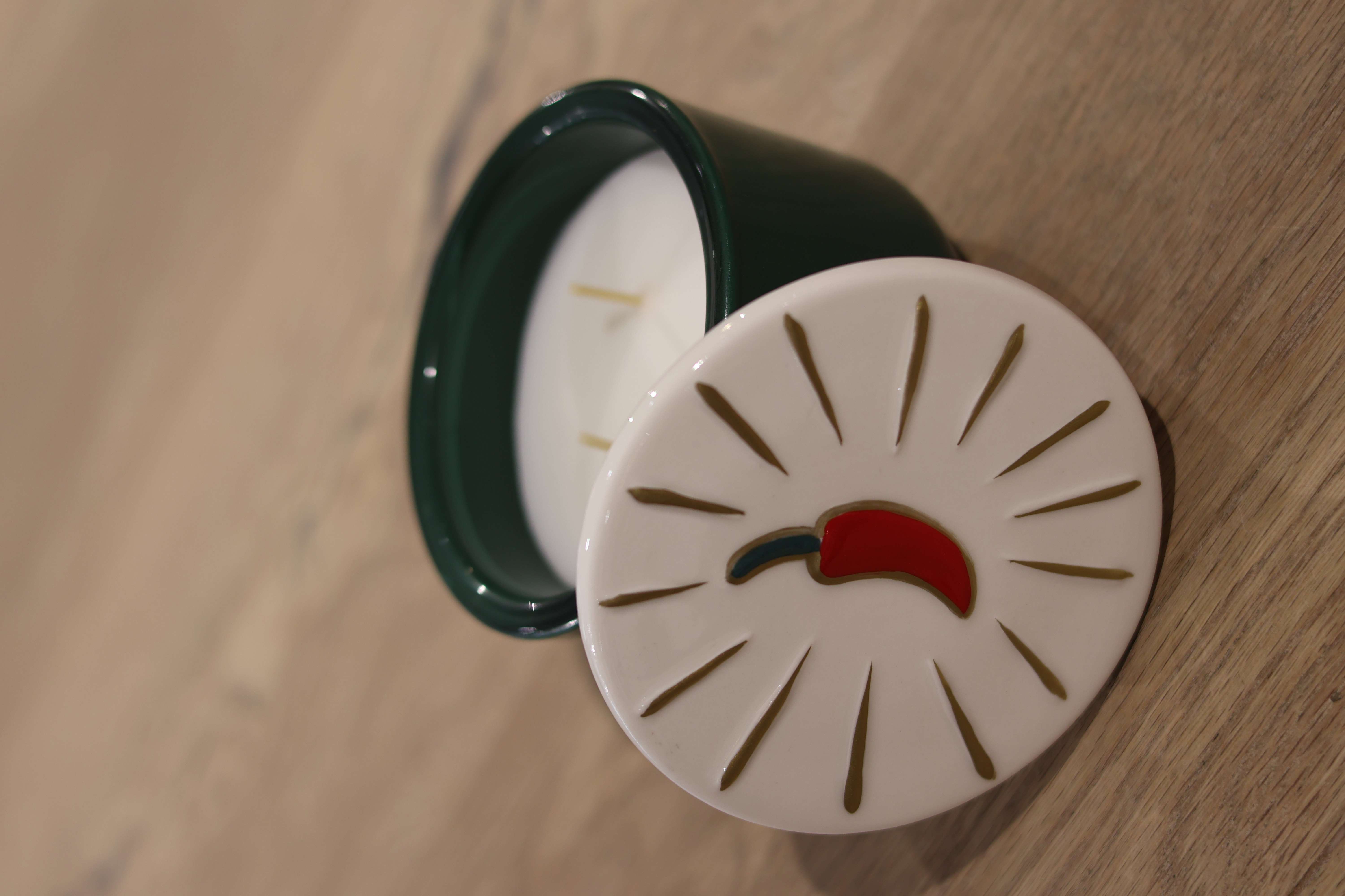 Paddywax ceramic kaars | Cornicello Chili Pepper & Mango - Afbeelding 3