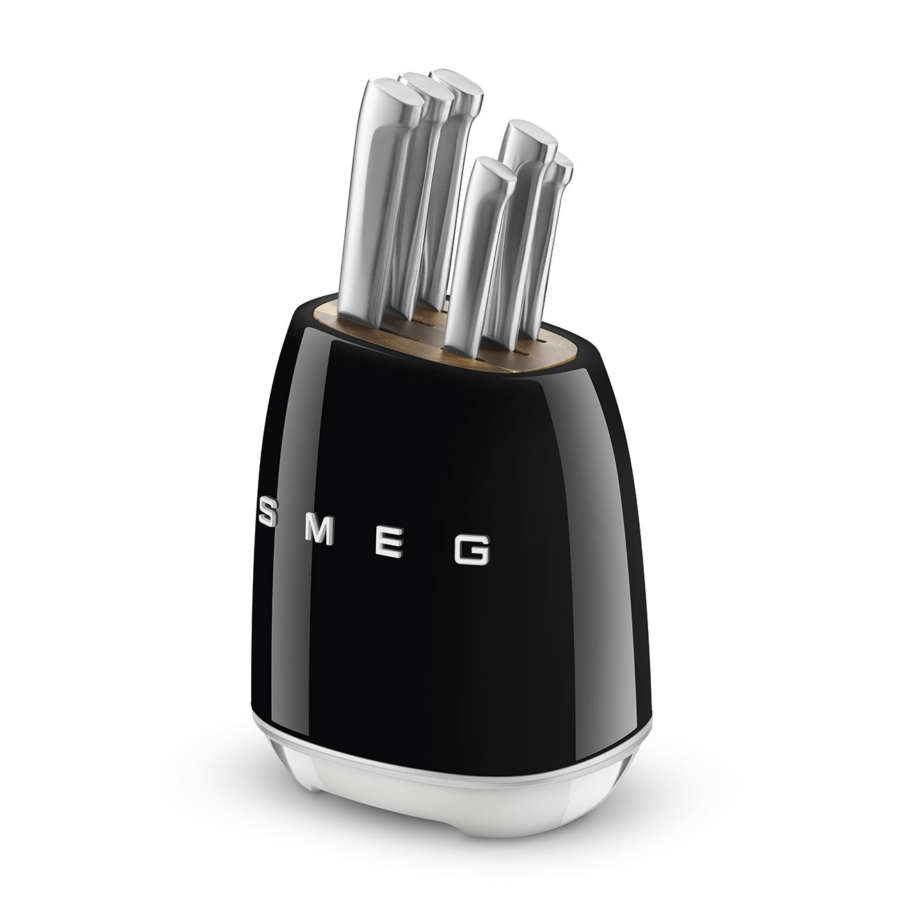 SMEG Messenblok 6 Messen Zwart - Afbeelding 2