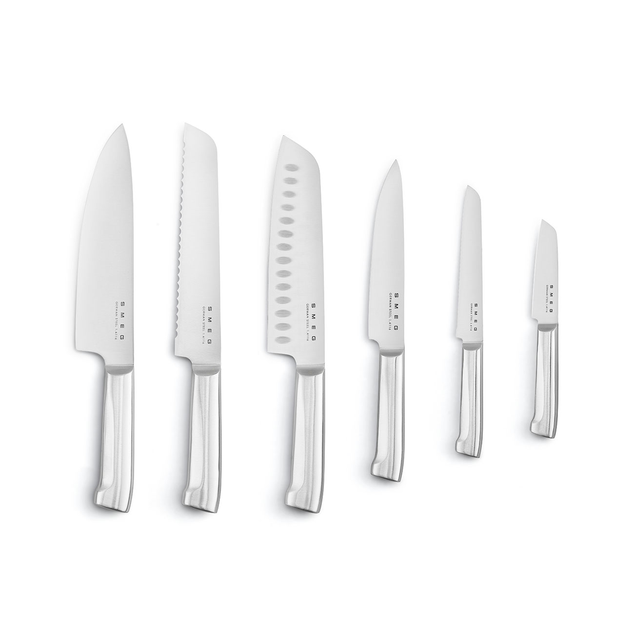 SMEG Messenblok 6 Messen Zwart - Afbeelding 3