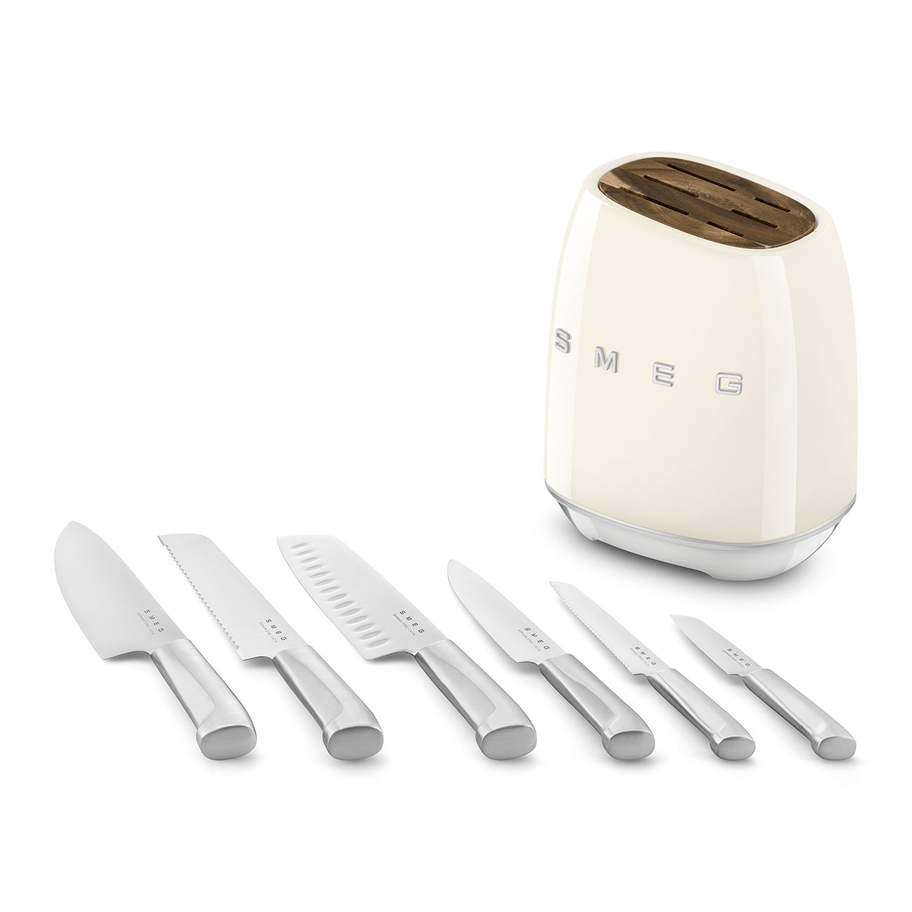 SMEG Messenblok 6 Messen Créme - Afbeelding 4