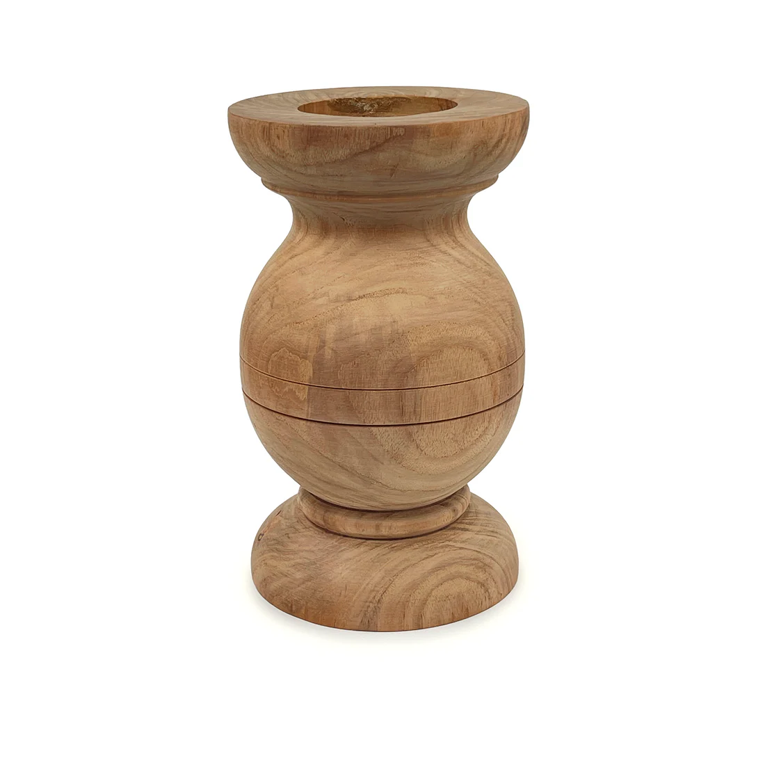 Moods Kandelaar massief Eiken klein streep