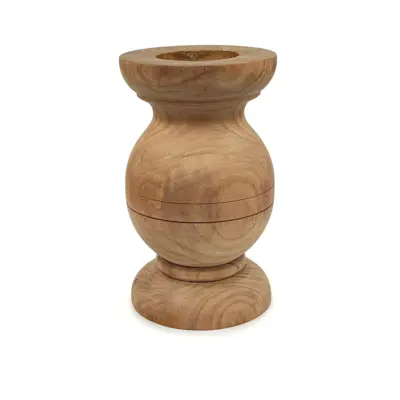 Moods Kandelaar massief Eiken klein streep