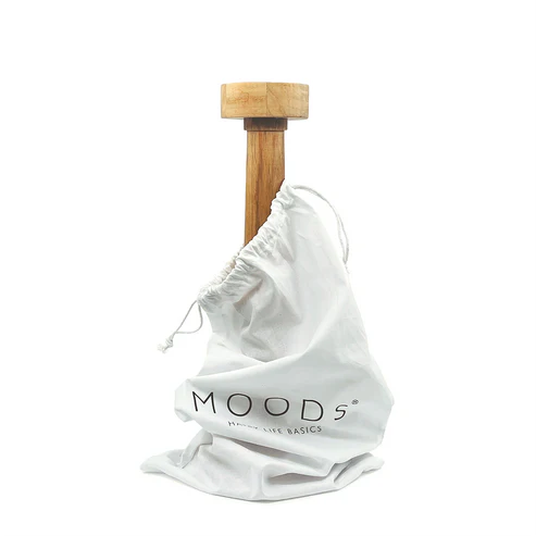 Moods Kandelaar massief Eiken hoog ribbel - Afbeelding 3