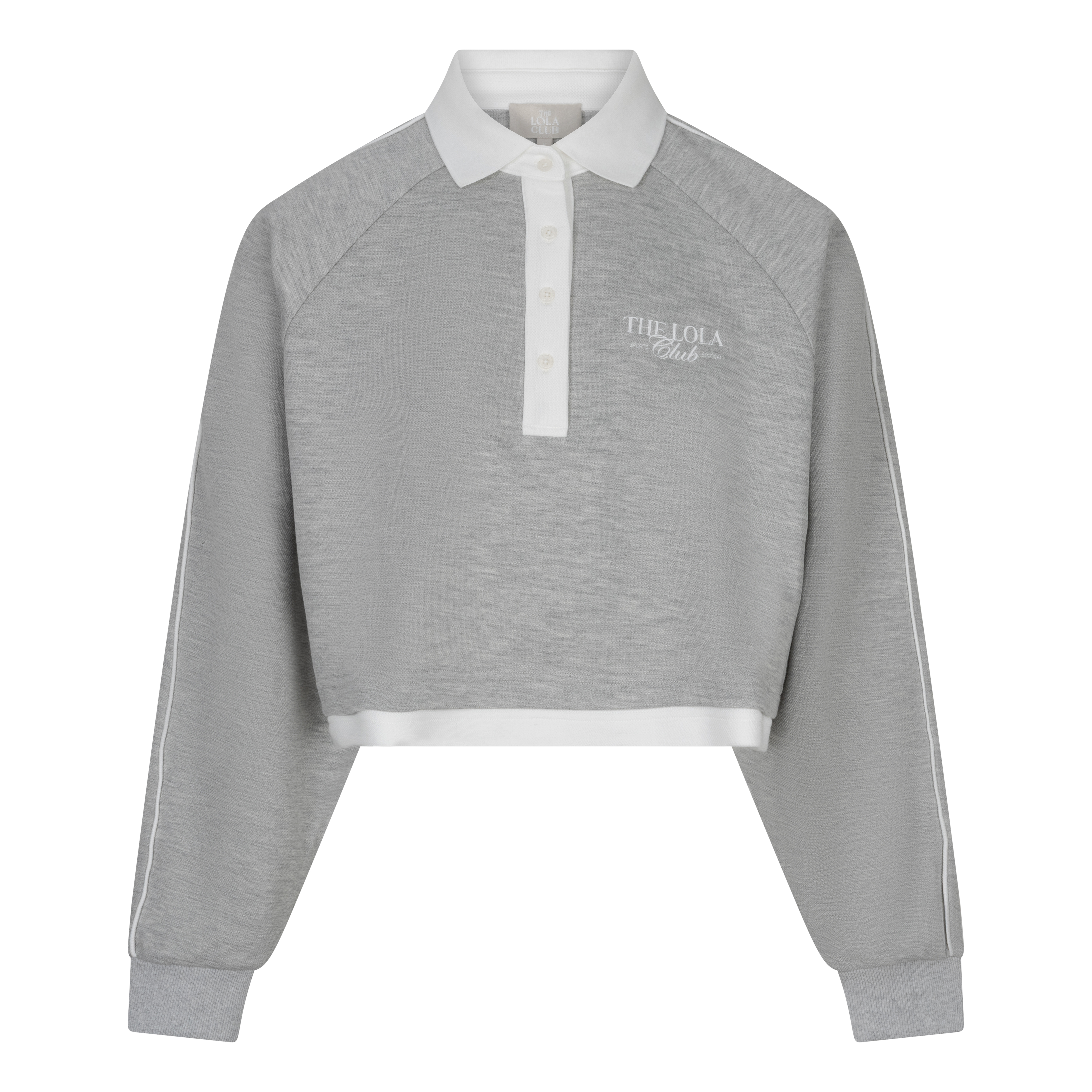 The Lola Club Kaya  Polo | light Grey - Afbeelding 1