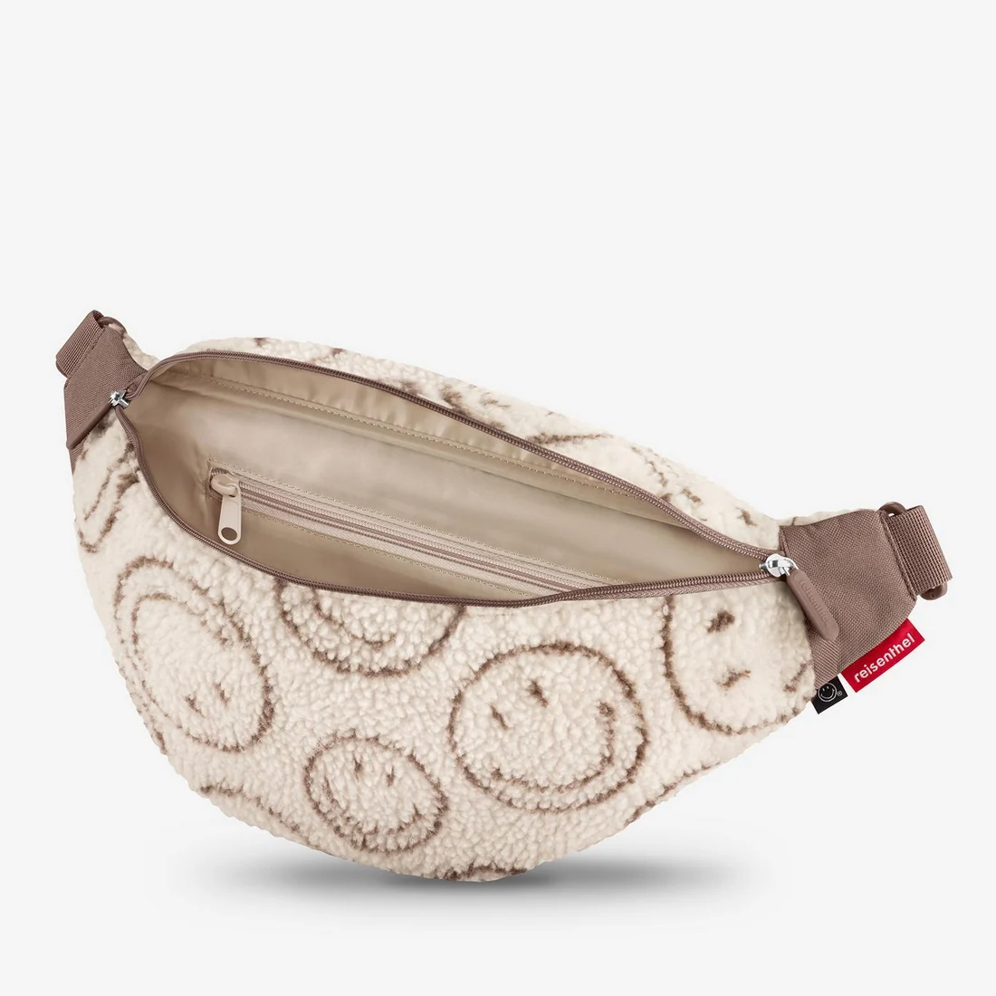 Reisenthel city beltbag  smiley teddy chocolate - Afbeelding 7