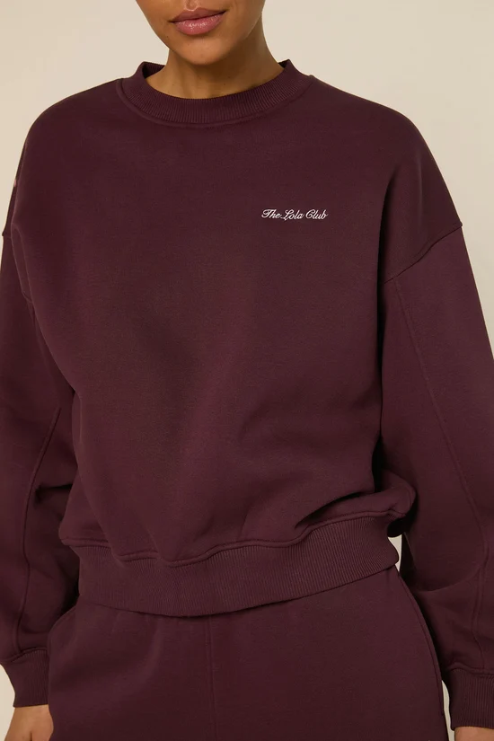 The Lola Club  Yara Sweater | Mulberry Wine
