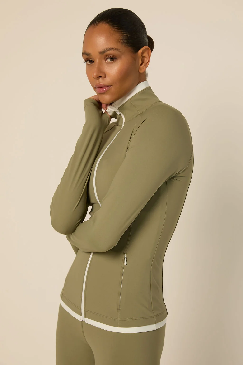 The Lola Club  Bruna Jacket | Sage Green - Afbeelding 3