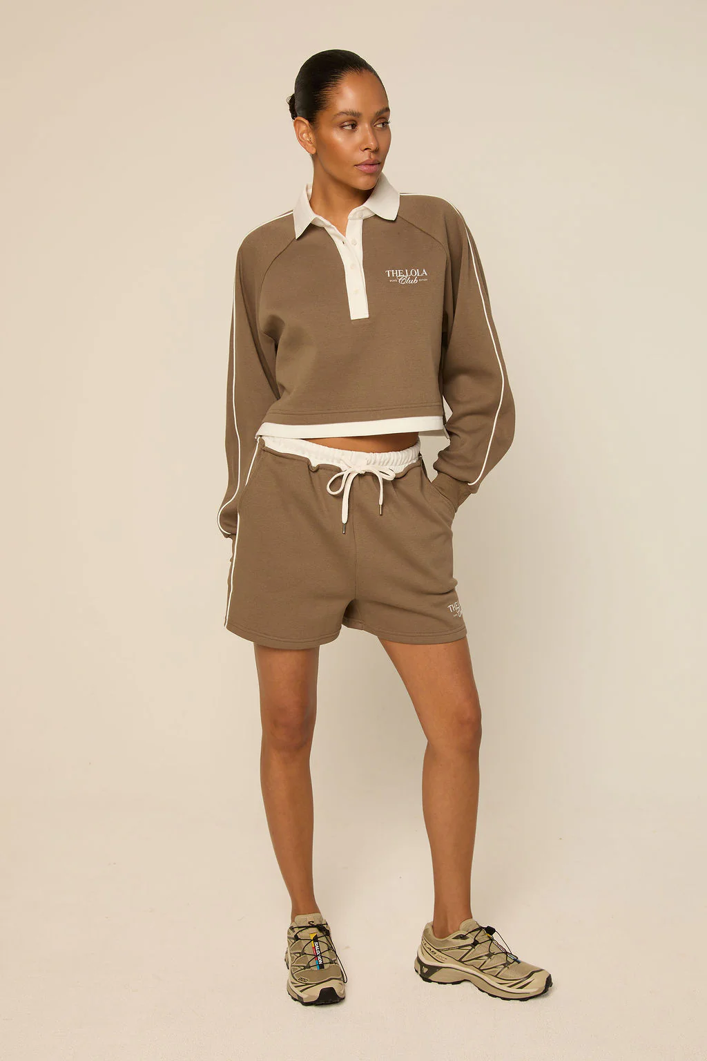 The Lola Club Kaya Short | Mocca - Afbeelding 3