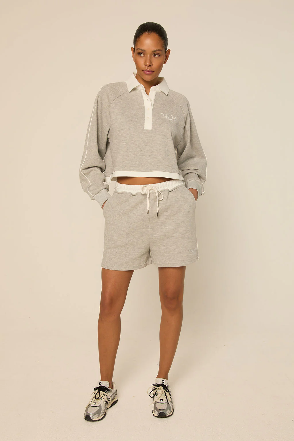 The Lola Club Kaya Short | Light Grey - Afbeelding 3