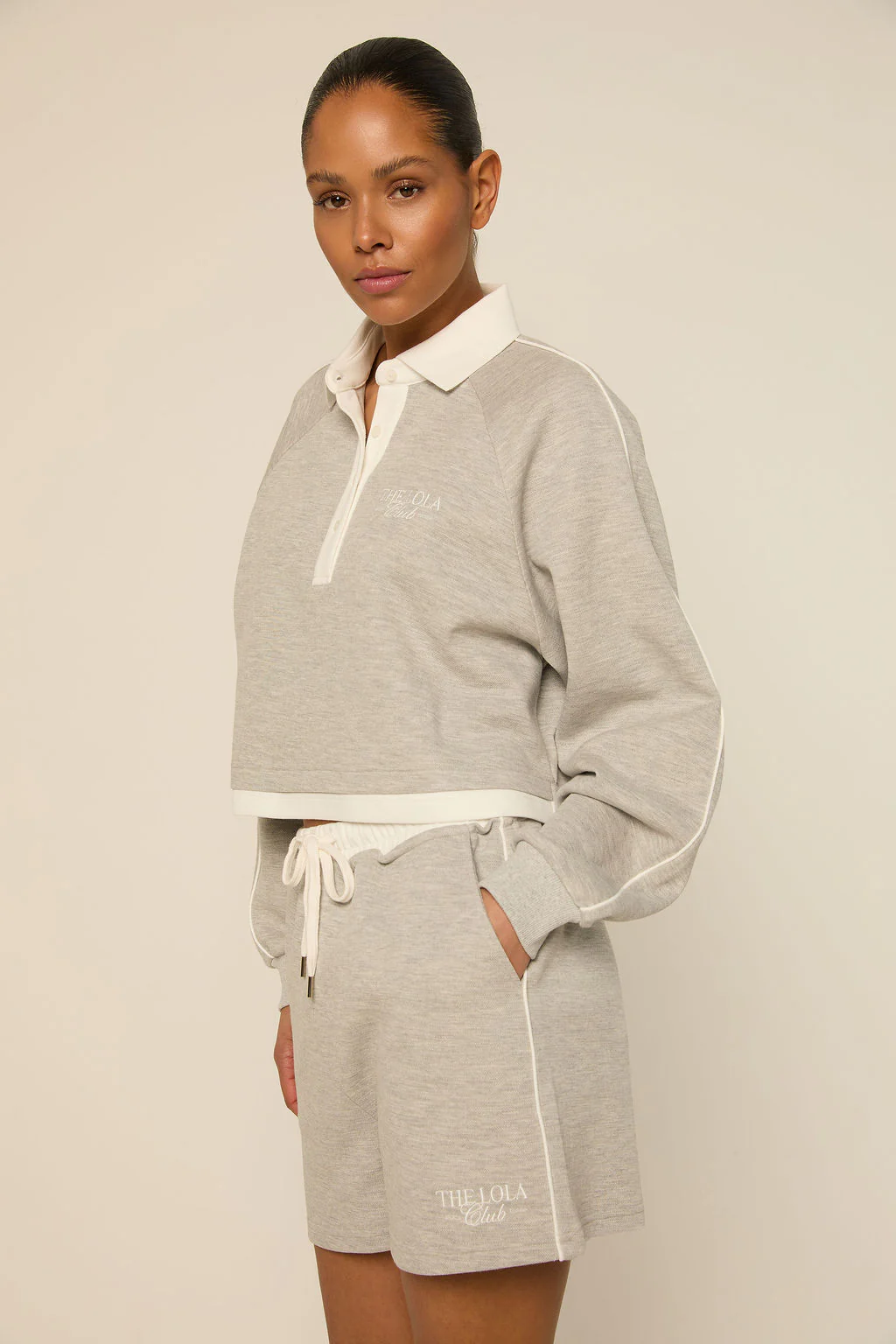 The Lola Club Kaya Short | Light Grey