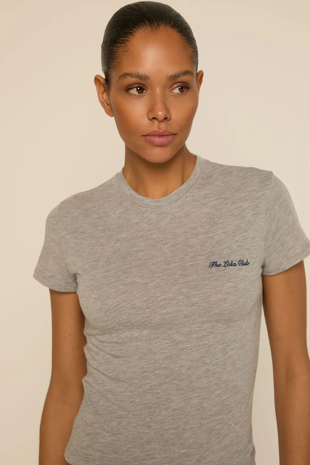 The Lola Club Nicole Tee | Grey Melange