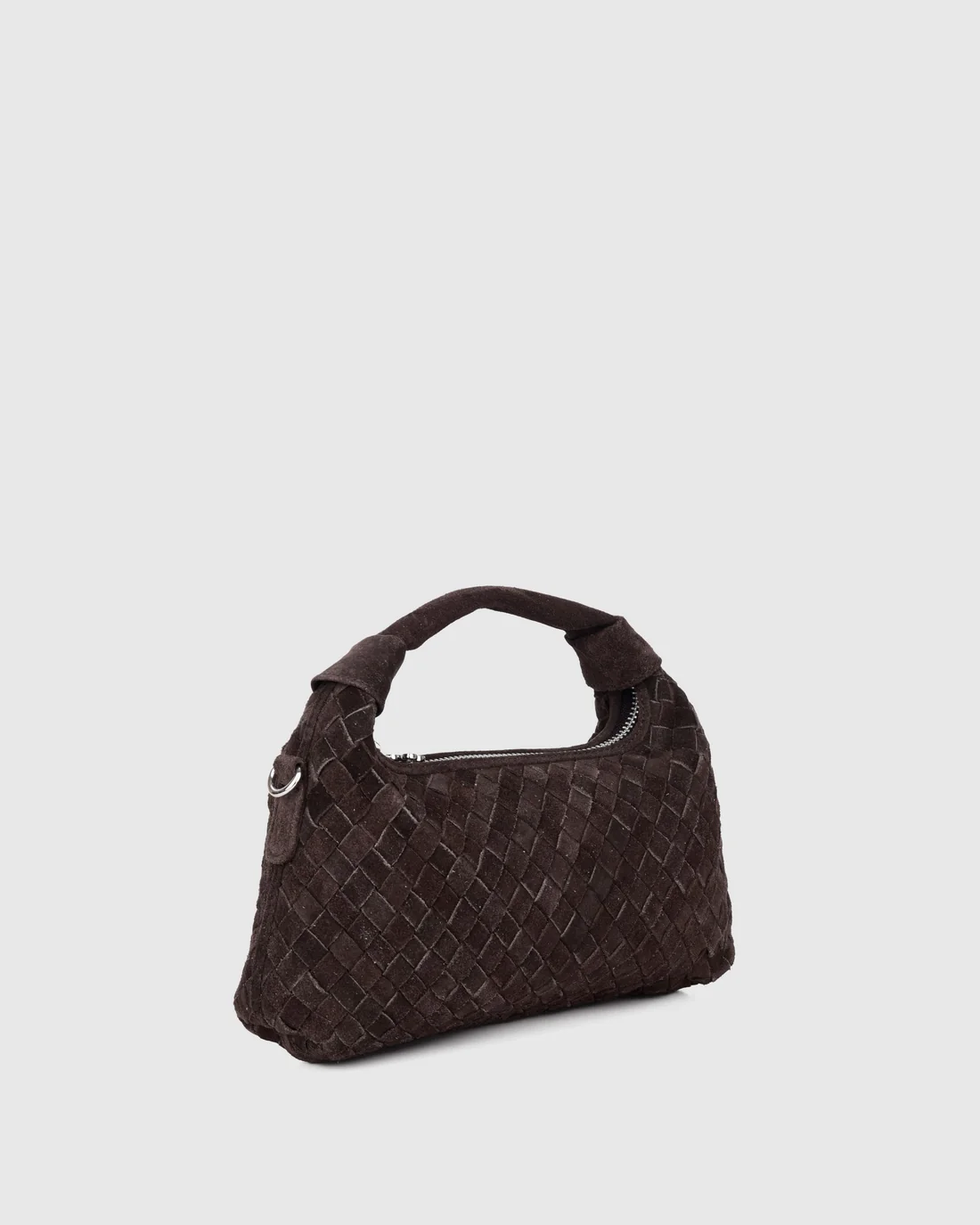 Nunoo Bags Mini Dandy Braided Suede Dark Brown - Afbeelding 3