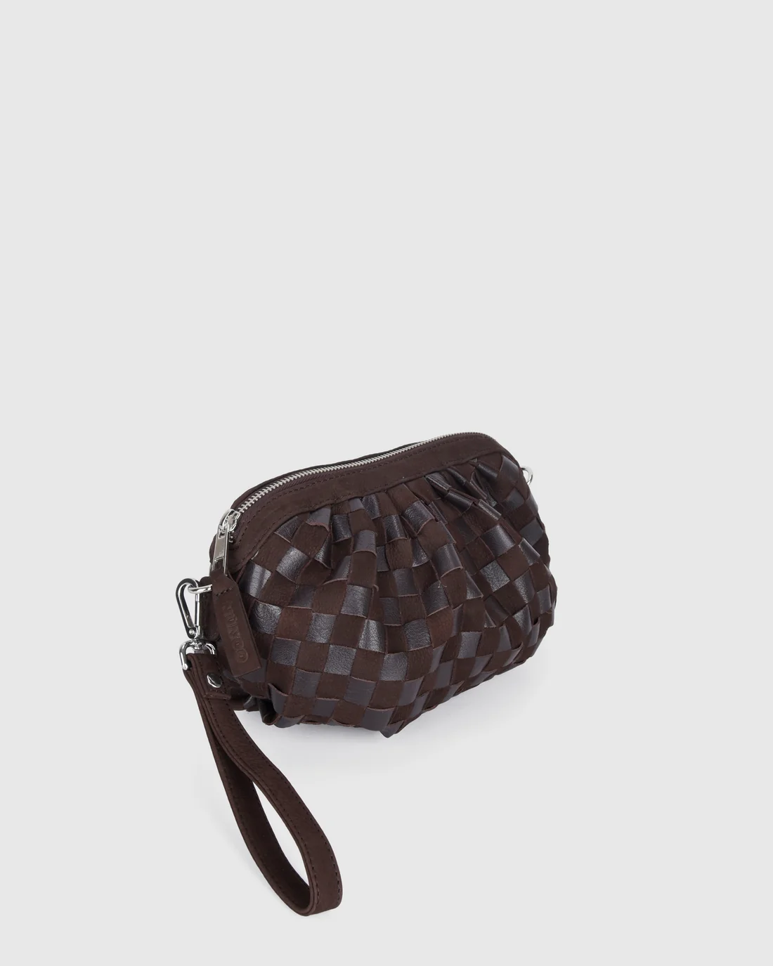 Nunoo Bags Myra Braided Nubuck Chocolate - Afbeelding 2