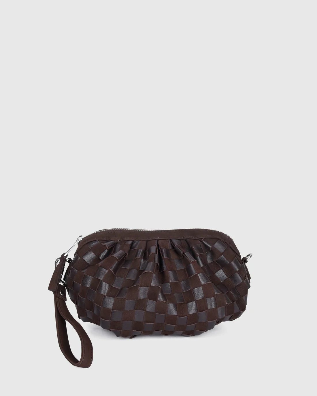 Nunoo Bags Myra Braided Nubuck Chocolate
