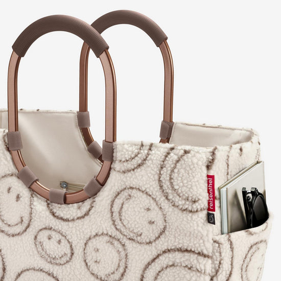 Reisenthel loopshopper L smiley® teddy chocolate - Afbeelding 4