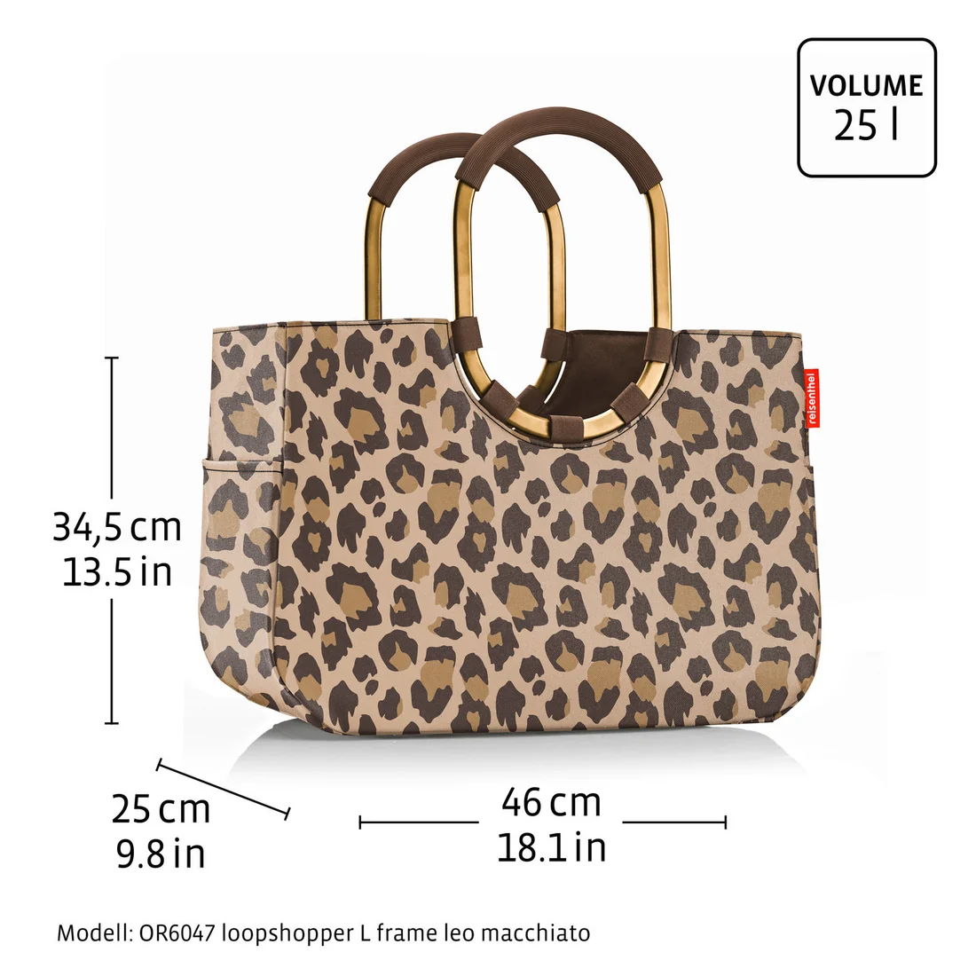 Reisenthel loopshopper L leo fake fur - Afbeelding 2