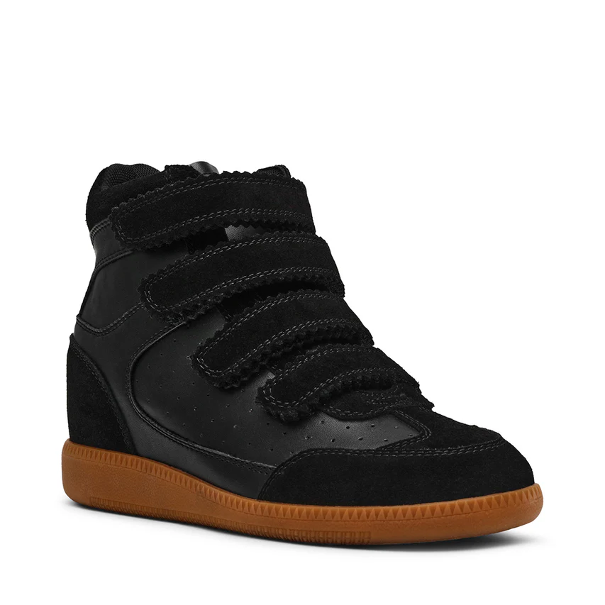 Steve Madden Mustang Sneaker Black Suede