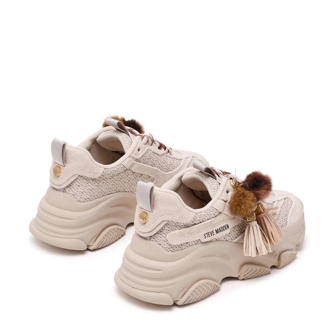Steve Madden Possession-ppe Sneaker Bone Suede - Afbeelding 1