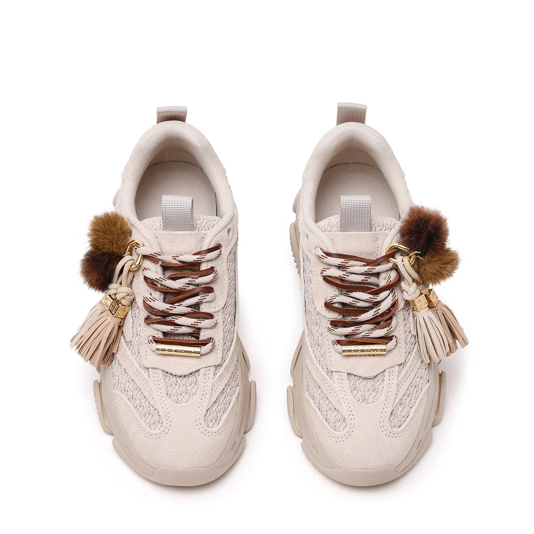 Steve Madden Possession-ppe Sneaker Bone Suede - Afbeelding 2